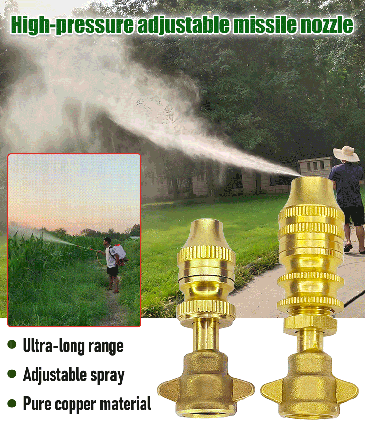 🚿🏠Vysokotlaková rozprašovacia tryska z čistej medi, príslušenstvo pre elektrické poľnohospodárske postrekovače.