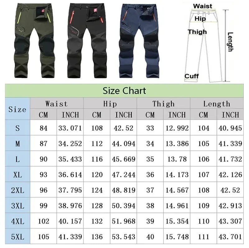 🥾 Turistické Nohavice S Veľkou Veľkosťou – Odolnosť A Pohodlie Pre Outdoor! ⛷️