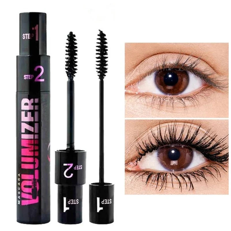 👀 4D Dvojitá Maskara – Dlhá + Hustá + Voděodolná + 2 Effekty v 1! ✨
