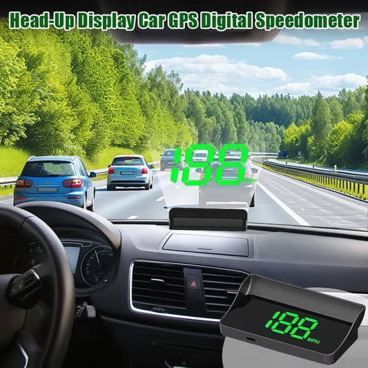 🚗Digitálny rýchlomer s head-up displejom pre autá – HUD pre osobné autá, nákladné autá a motocykle