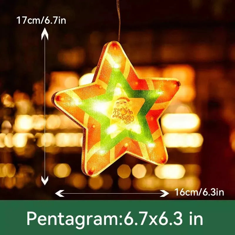 【🎄🎄Vytvorte slávnostnú atmosféru】Zaveste vianočné svetielka na okná