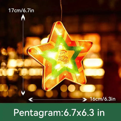 【🎄🎄Vytvorte slávnostnú atmosféru】Zaveste vianočné svetielka na okná