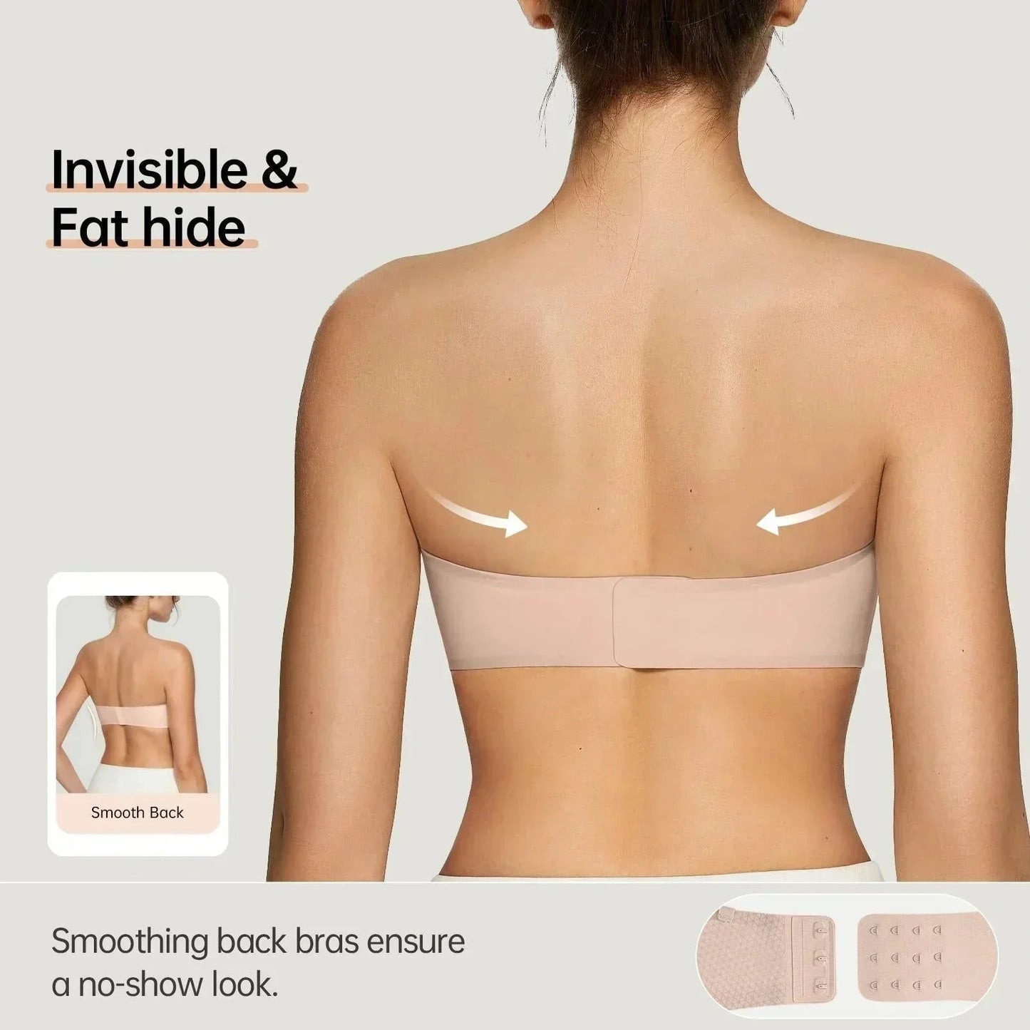 💞Dámske podprsenky bez ramienok, push-up bandeau podprsenky, nešmýkavé bezkosticové podprsenky s výstužou, bezšvové pohodlné podprsenky typu „tube“ a „jelly“