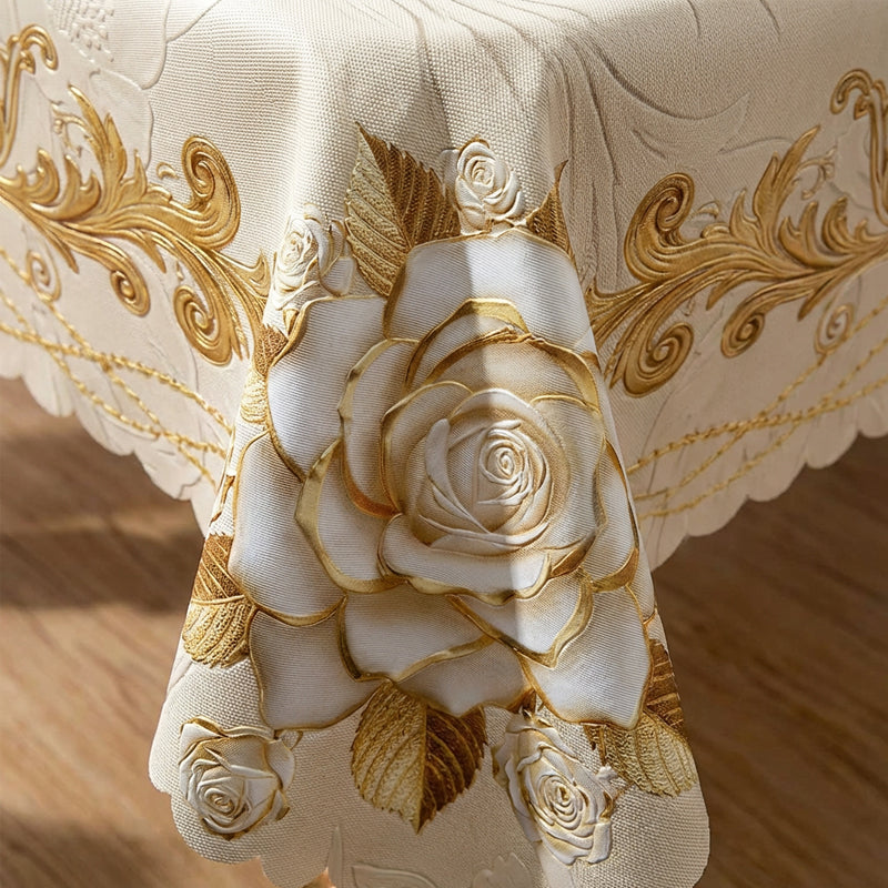🌟 Luxusný zlatistý obrus – elegantný doplnok na stôl! ✨