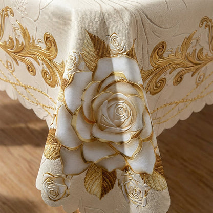 🌟 Luxusný zlatistý obrus – elegantný doplnok na stôl! ✨