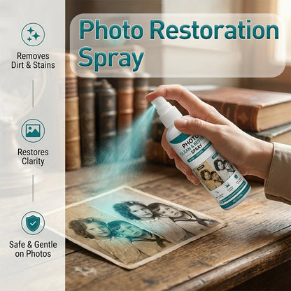 【1+1 zadarmo】📸 Prémiový sprej na čistenie a obnovu fotografií – Čistí, osviežuje a chráni