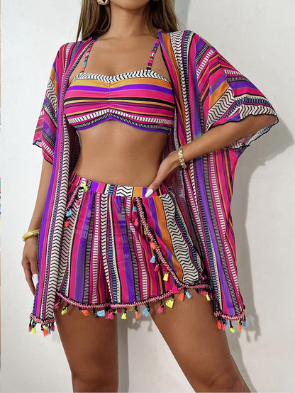 🌈 Štvordielne bikiny, ktoré z vás urobia skutočnú plážovú kráľovnú – sebavedomie a elegancia na pláži! 💥👑