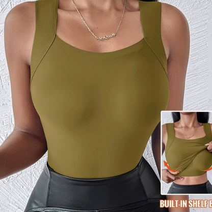 💖 (S-5XL) Tvarujúci top s integrovanou podprsenkou 💃