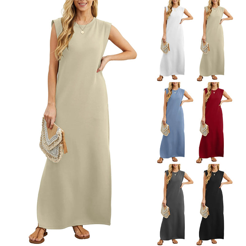 👗Dámske šaty pre voľný čas bez pokrčenia s rozdeleným lemom✨