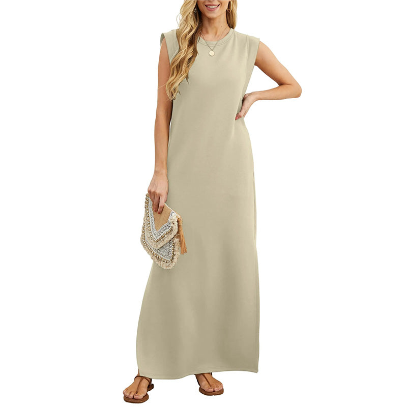👗Dámske šaty pre voľný čas bez pokrčenia s rozdeleným lemom✨