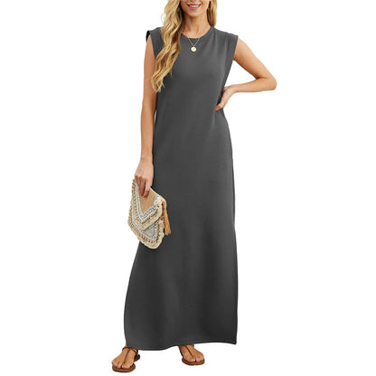 👗Dámske šaty pre voľný čas bez pokrčenia s rozdeleným lemom✨