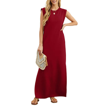 👗Dámske šaty pre voľný čas bez pokrčenia s rozdeleným lemom✨