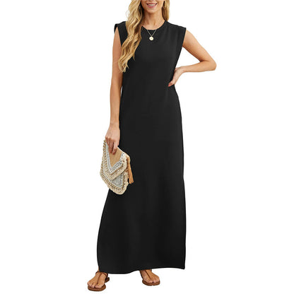 👗Dámske šaty pre voľný čas bez pokrčenia s rozdeleným lemom✨