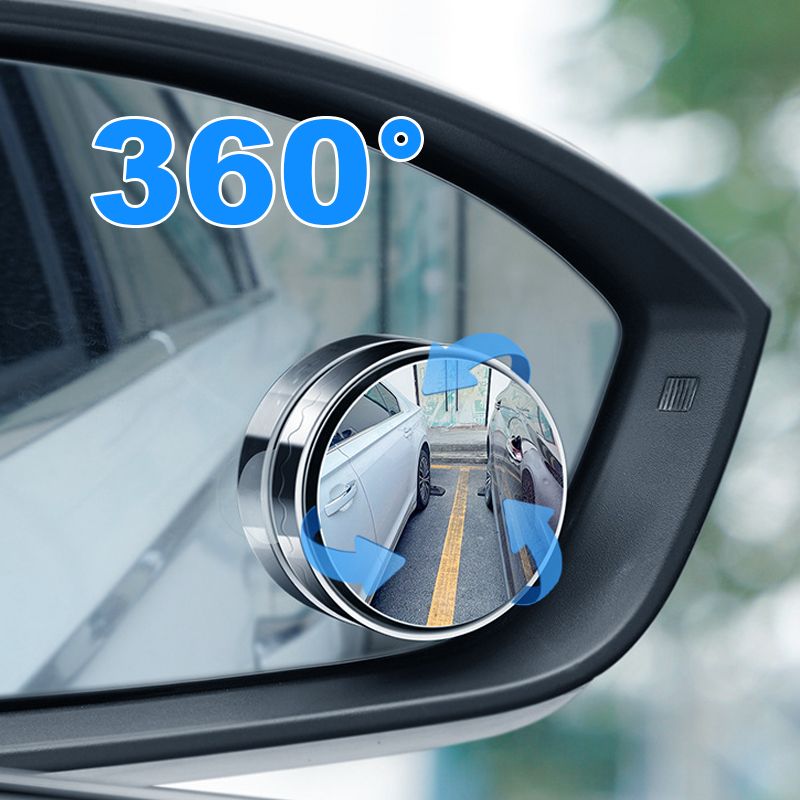 【🚗 360° otočný displej rozširuje vaše zorné pole】Spätné zrkadlo do auta s prísavkou