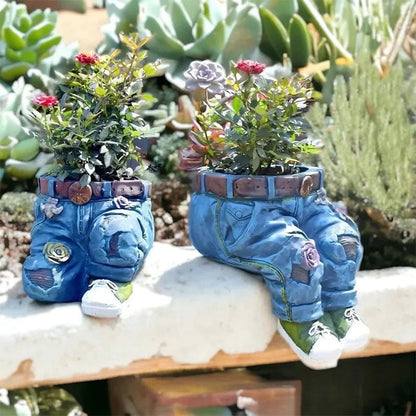 🌷Kreatívne 3D kvetináč v tvare džínsov