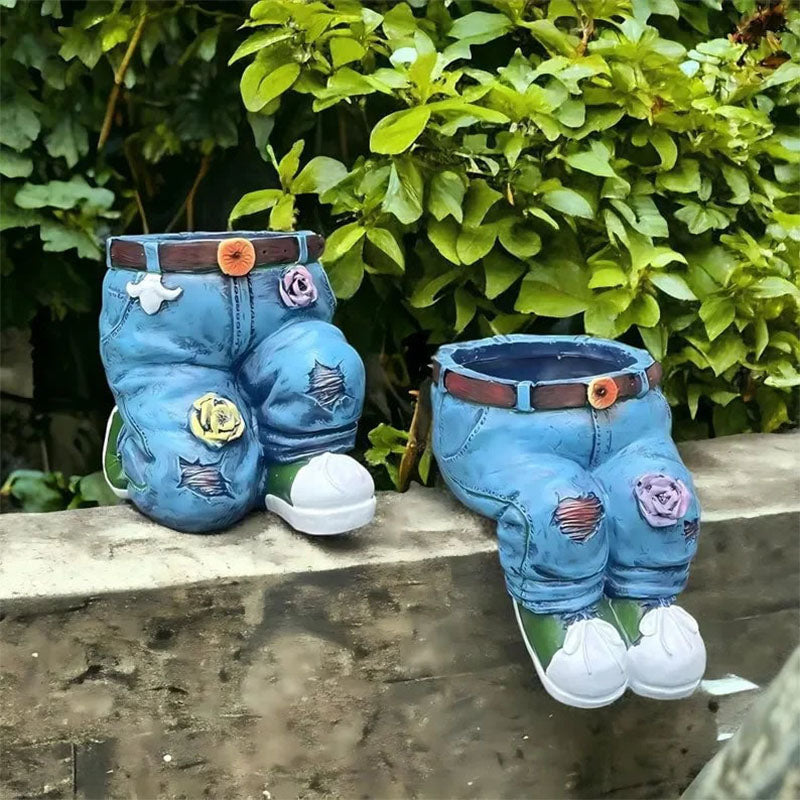 🌷Kreatívne 3D kvetináč v tvare džínsov