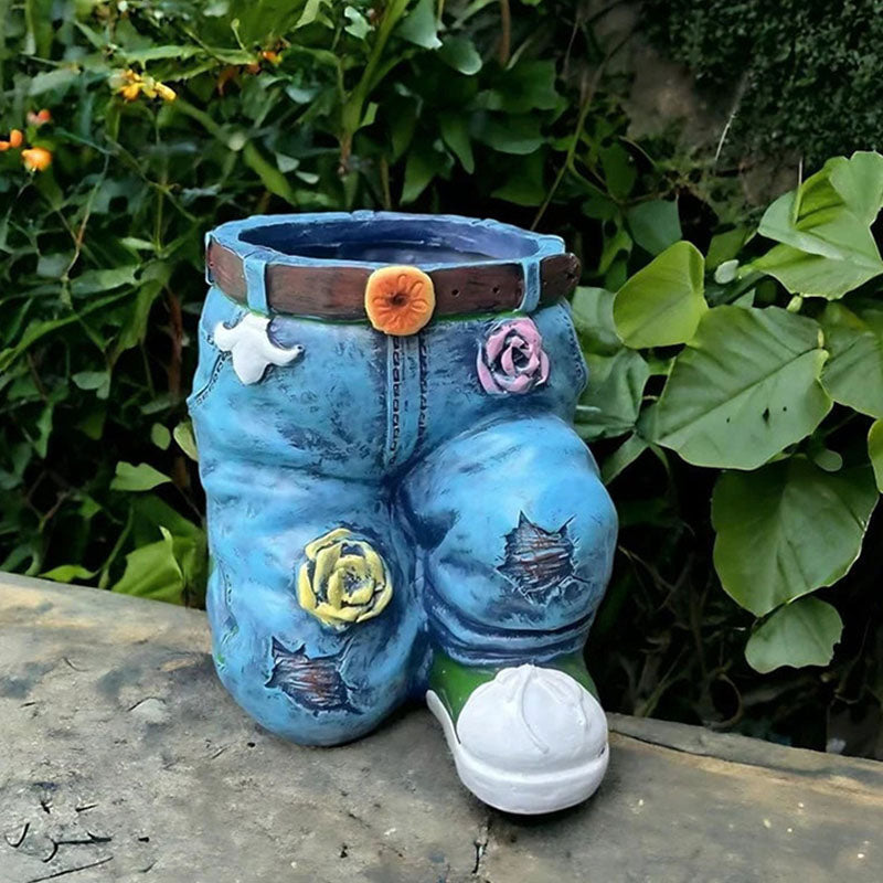 🌷Kreatívne 3D kvetináč v tvare džínsov