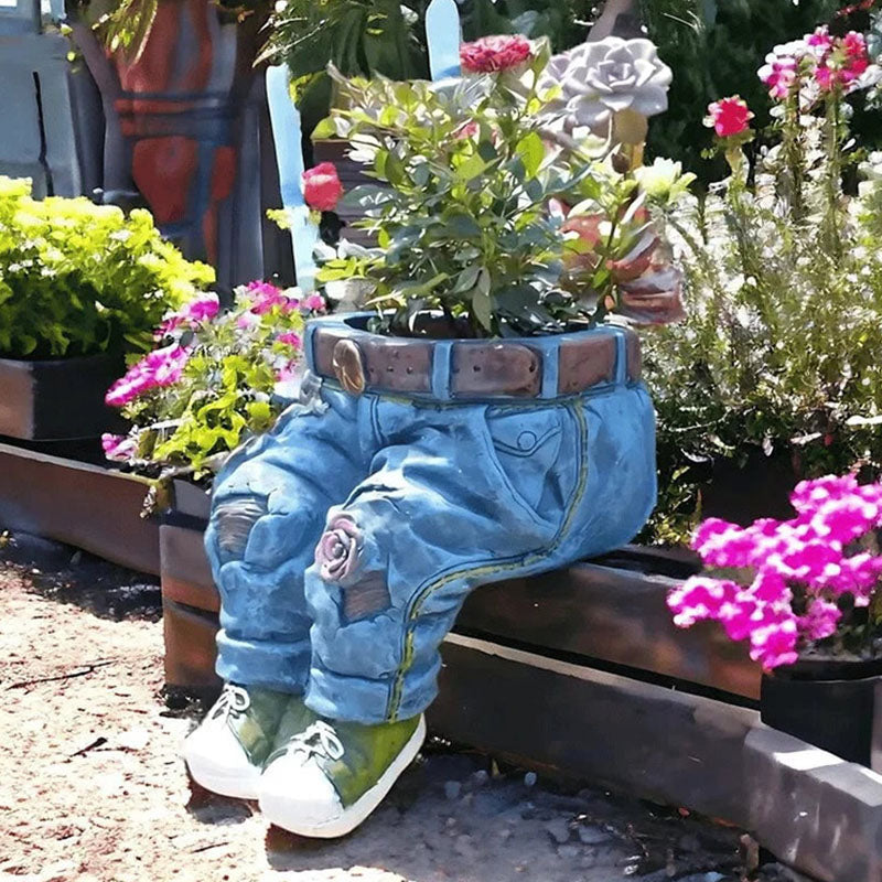 🌷Kreatívne 3D kvetináč v tvare džínsov