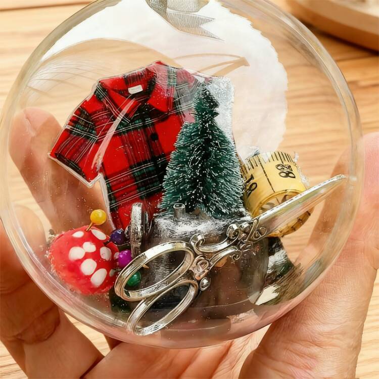 【🎄🎄Najlepší vianočný darček🎅🏻🎅🏻】Vianočné ozdoby na šitie – snehové gule