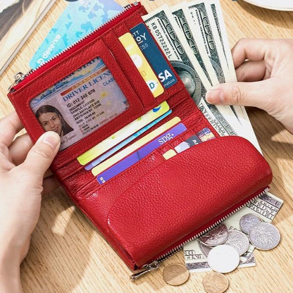 🔒 RFID ochranná kožená peňaženka – Bezpečnosť + organizácia, štýl pre každy deň! 💼