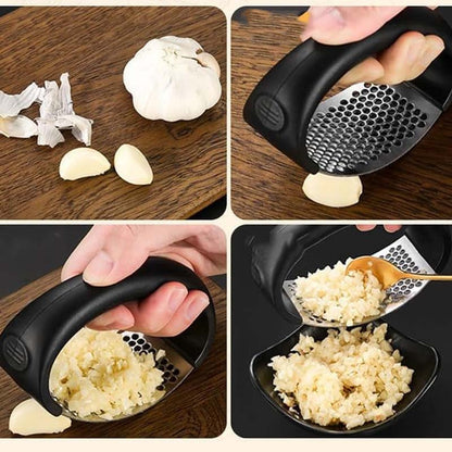 【 🔥Kúpte 1 kus a získajte 2 zadarmo (3 kusy)】🍳 Nový Lis Na Cesnak Z Nerezovej Ocele – Rýchla Príprava Bez Stresu! 🧄