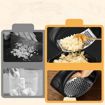 【 🔥Kúpte 1 kus a získajte 2 zadarmo (3 kusy)】🍳 Nový Lis Na Cesnak Z Nerezovej Ocele – Rýchla Príprava Bez Stresu! 🧄