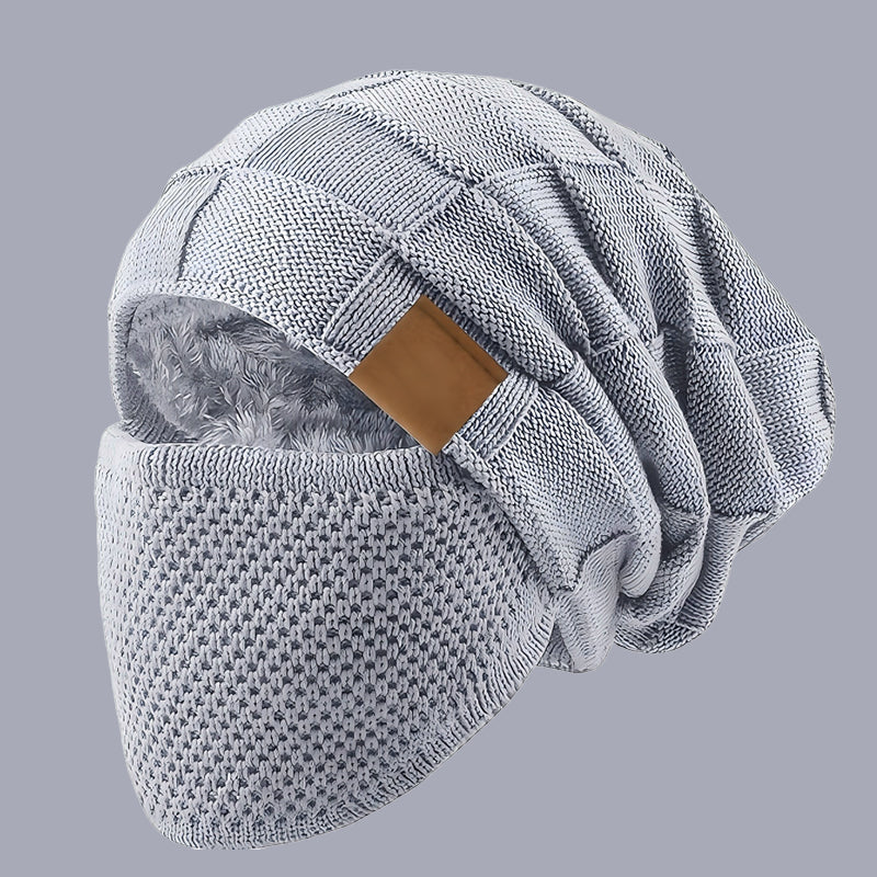 Teplá unisex zimná čiapka s ochranným štítom na tvár