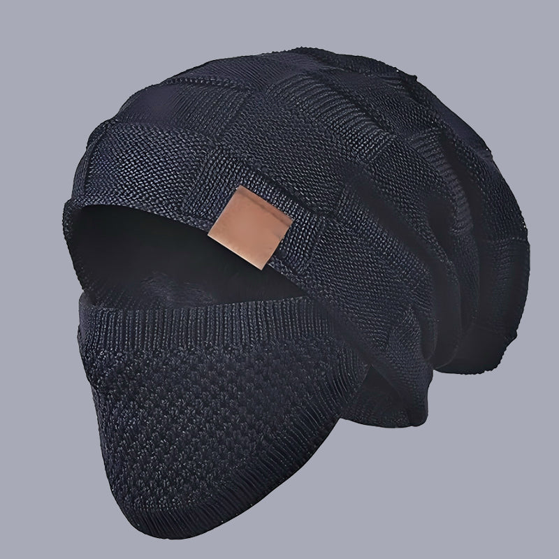 Teplá unisex zimná čiapka s ochranným štítom na tvár