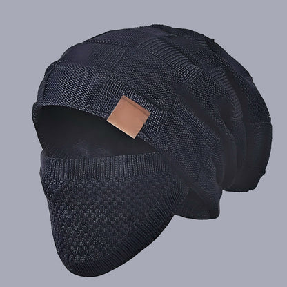 Teplá unisex zimná čiapka s ochranným štítom na tvár