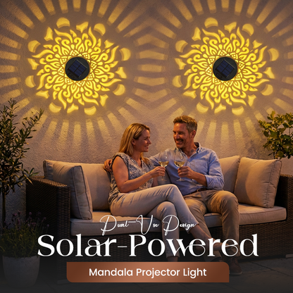 ☀️ Solárna mandala lampa do záhrady a na terasu - 2 v 1: stojaca a nástenná lampa - Dekoratívna svetelná dekorácia vo vintage štýle - Odolná voči hrdzi a trvácna ✨🪴🏡