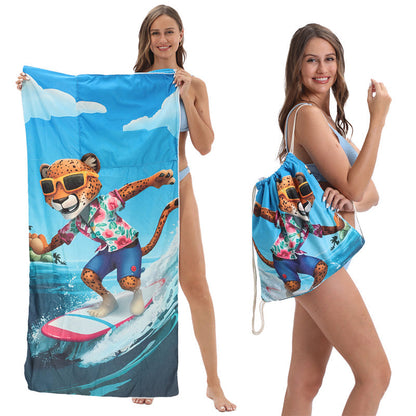 🏖️✨ 2v1 Plážový uterák s batohom – praktický a štýlový