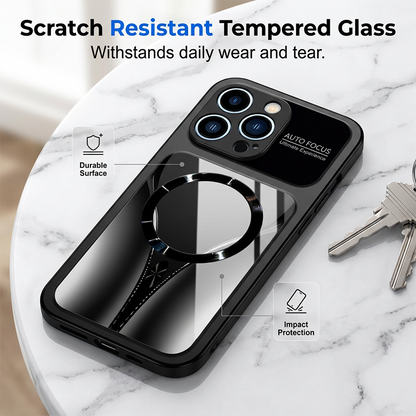 📱✨ Magnetické puzdro na telefón z tvrdeného skla – odolné proti nárazom, kompatibilné s MagSafe ✨