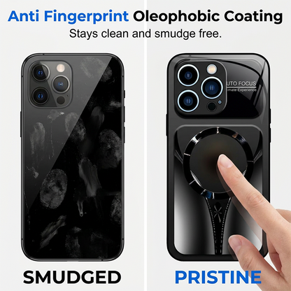 📱✨ Magnetické puzdro na telefón z tvrdeného skla – odolné proti nárazom, kompatibilné s MagSafe ✨