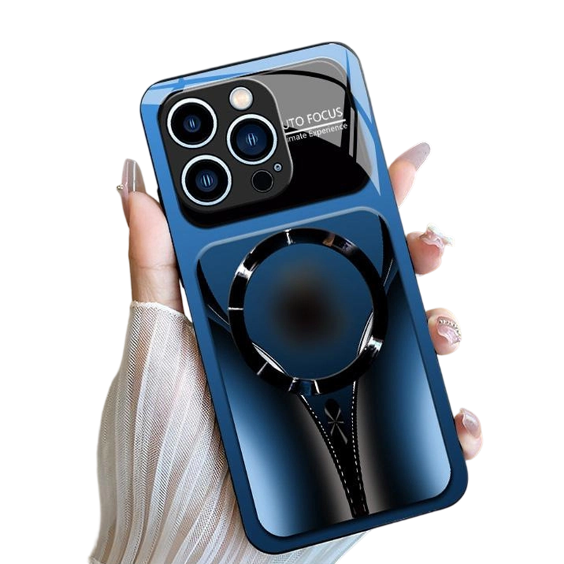 📱✨ Magnetické puzdro na telefón z tvrdeného skla – odolné proti nárazom, kompatibilné s MagSafe ✨