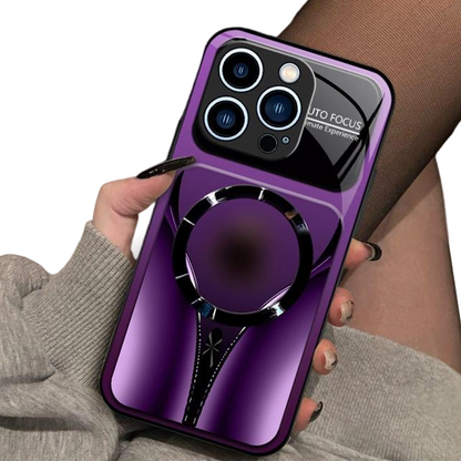 📱✨ Magnetické puzdro na telefón z tvrdeného skla – odolné proti nárazom, kompatibilné s MagSafe ✨