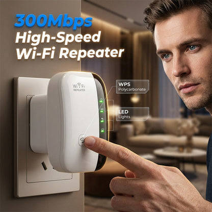 📶Wi-Fi opakovač a zosilňovač signálu s rýchlosťou 300 Mb/s