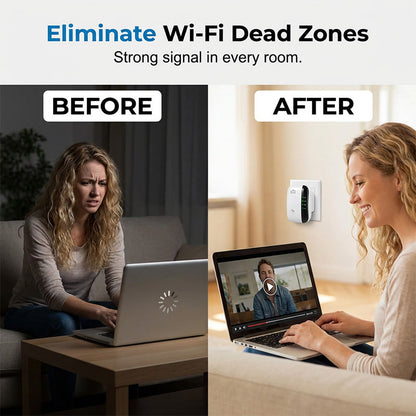 📶Wi-Fi opakovač a zosilňovač signálu s rýchlosťou 300 Mb/s