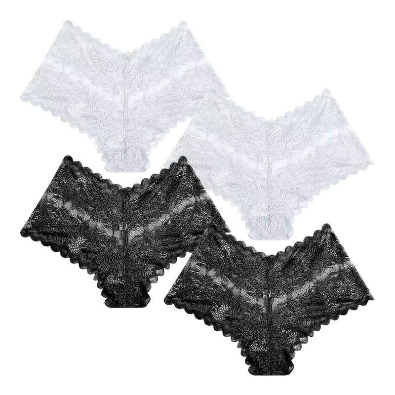 【✨ 1 + 3 zdarma】🌺 Dámské sexy krajkové kalhotky