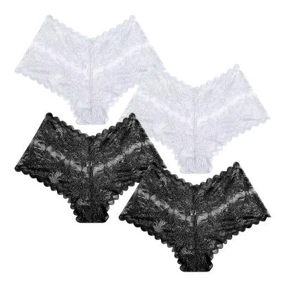 【✨ 1 + 3 zdarma】🌺 Dámské sexy krajkové kalhotky